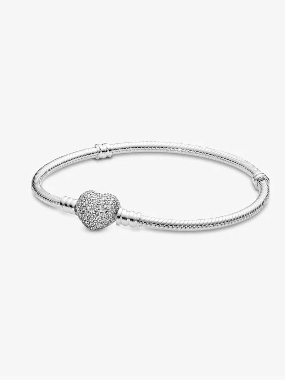 Sterling Silver Heart Charm Bracelet